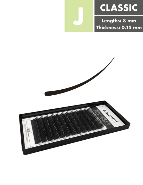 J Curl Classic Eyelash Extensions | Kalentin Sustainable Lash Brand