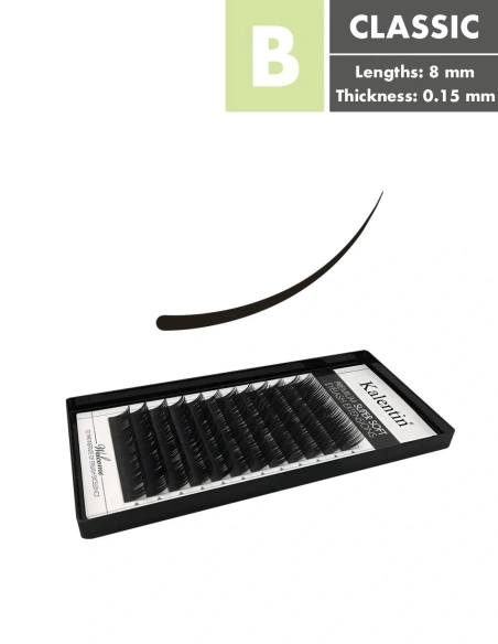 B Curl Classic Eyelash Extensions | Kalentin Sustainable Lash Brand