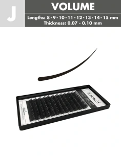 J Curl Volume Eyelash Extensions | Kalentin Sustainable Lash Brand