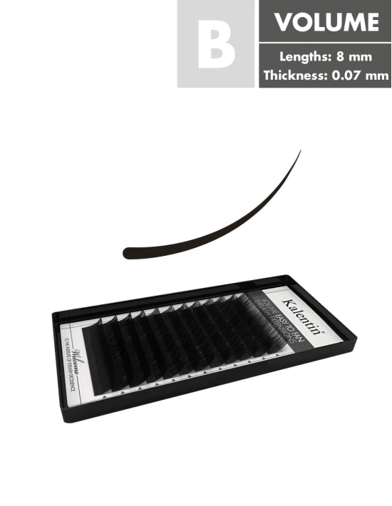 B Curl Volume Eyelash Extensions | Kalentin Sustainable Lash Brand