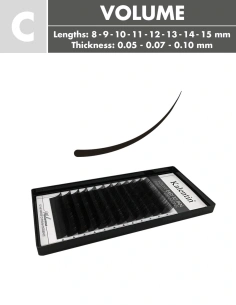 C Curl Volume Eyelash Extensions | Kalentin Sustainable Lash Brand