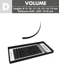 D Curl Volume Eyelash Extensions | Kalentin Sustainable Lash Brand