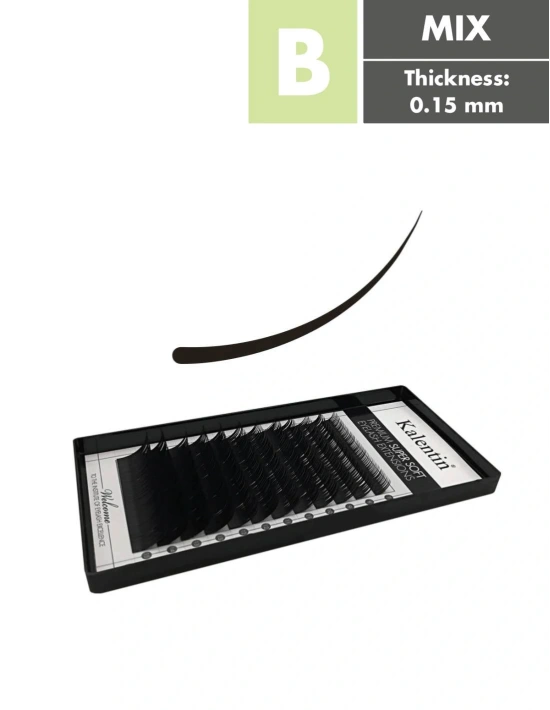 B Mix Box Classic Eyelash Extensions | Kalentin Sustainable Lash Brand