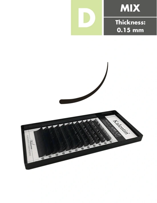 D Mix Box Classic Eyelash Extensions | Kalentin Sustainable Lash Brand