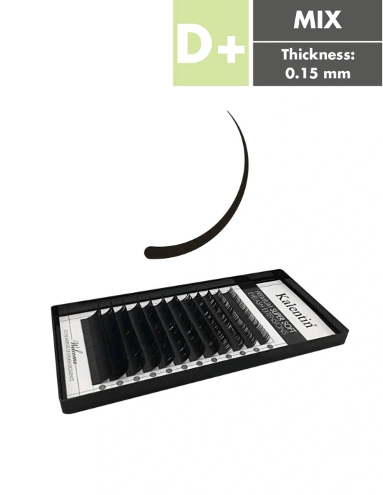 D+ Mix Box Classic Eyelash Extensions | Kalentin Sustainable Lash Brand