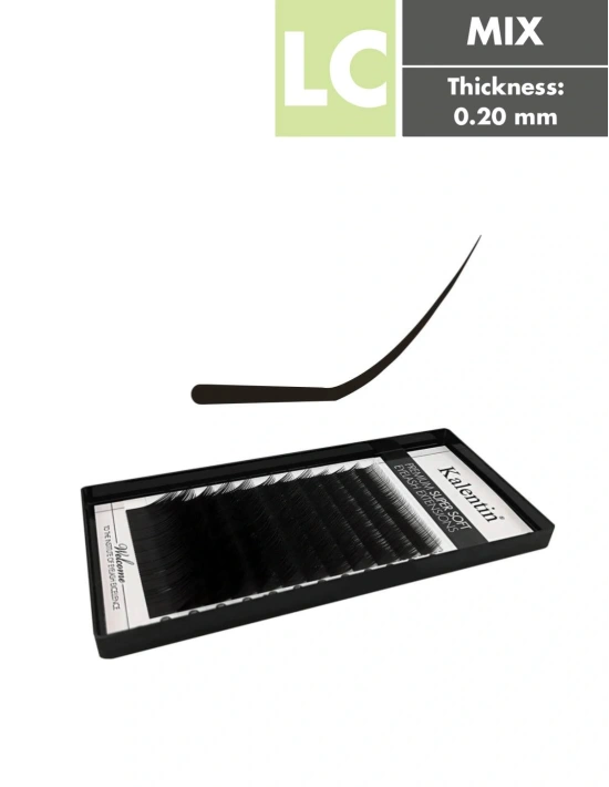 LC Mix Box Classic Eyelash Extensions | Kalentin Sustainable Lash Brand