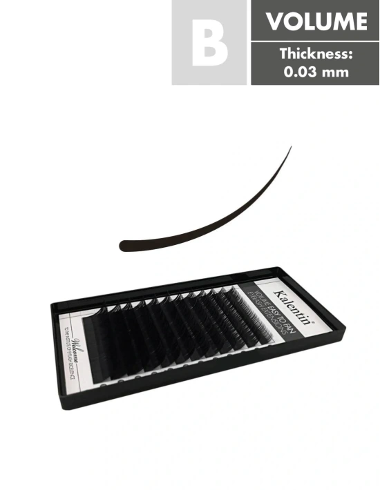 B Mix box volume eyelash extensions | Kalentin sustainable lash brand