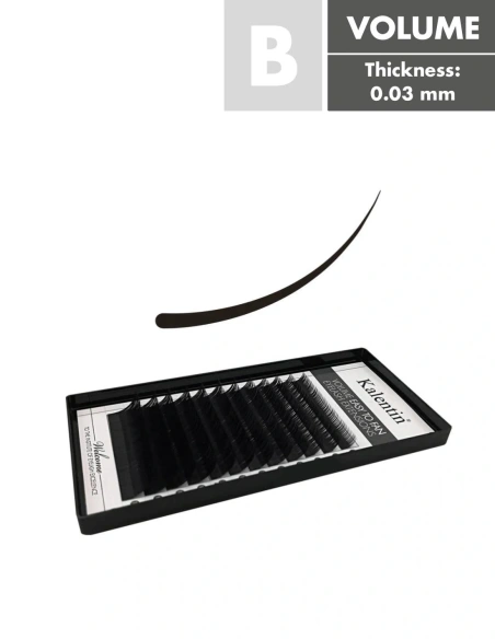 B Mix box volume eyelash extensions | Kalentin sustainable lash brand