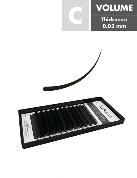 C Mix box volume eyelash extensions | Kalentin sustainable lash brand