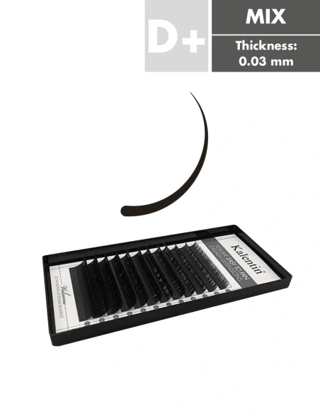 D+ Mixe Box Volume Eyelash Extensions | Kalentin Sustainable Lash Brand