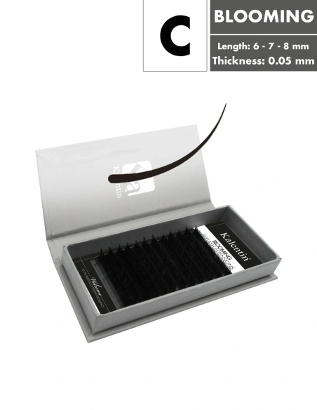 C Curl - Blooming Eyelash Extensions | Kalentin sustainable lash brand