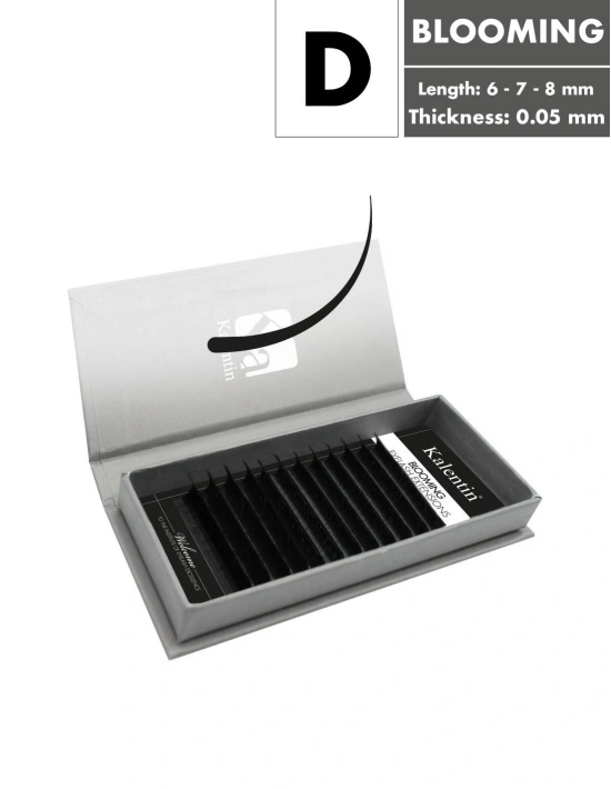 D Curl - Blooming Eyelash Extensions | Kalentin sustainable lash brand