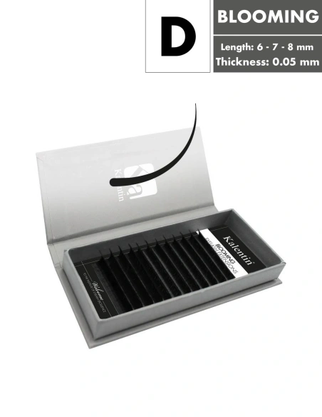 D Curl - Blooming Eyelash Extensions | Kalentin sustainable lash brand
