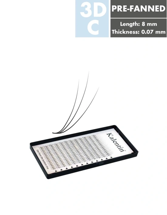 3D pre-fanned Eyelash Extensions| Kalentin Sustainable Lash Brand