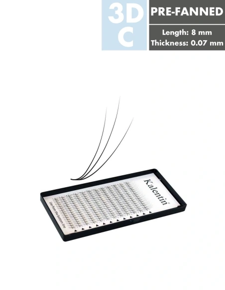 3D pre-fanned Eyelash Extensions| Kalentin Sustainable Lash Brand