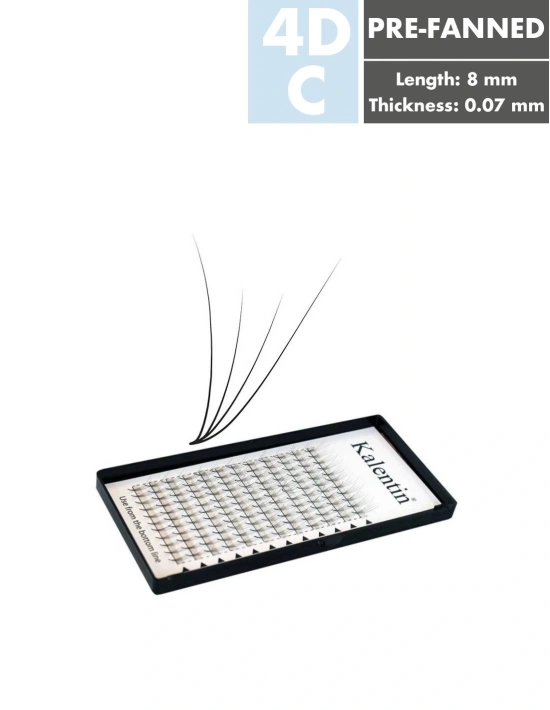4D pre-fanned Eyelash Extensions| Kalentin Sustainable Lash Brand