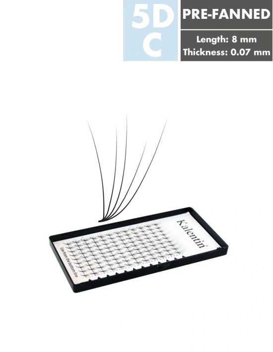 5D pre-fanned Eyelash Extensions| Kalentin Sustainable Lash Brand