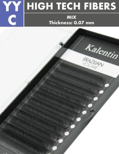 YY Lashes High-Tech Fibers Brazilian YY C Ø0,07 - MIX