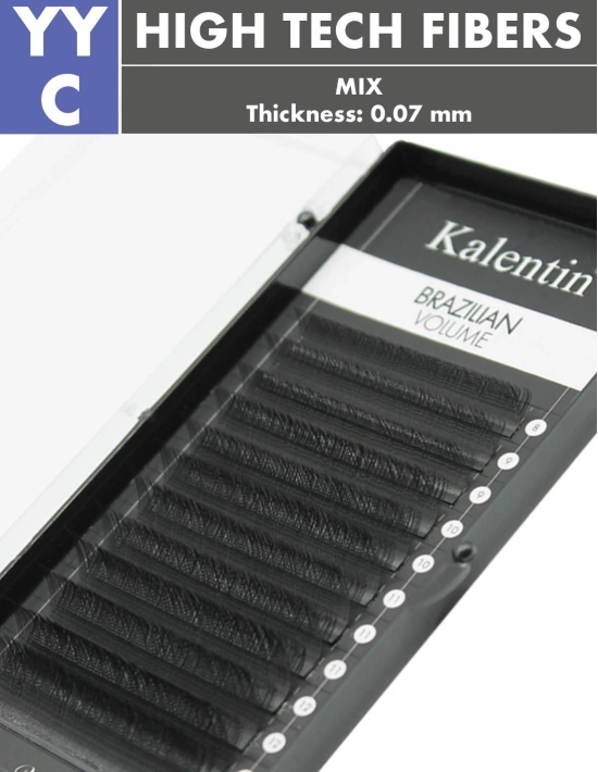 YY Lashes High-Tech Fibers Brazilian YY C Ø0,07 - MIX