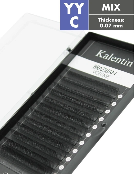 YY Lashes High-Tech Fibers Brazilian YY C Ø0,07 - MIX