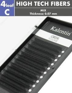 W Lashes High-Tech Fibers Greek 4leaf C Ø0,07 - MIX
