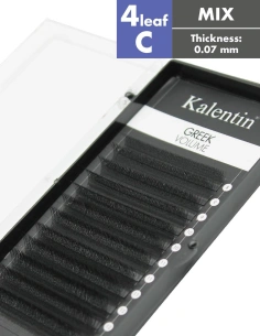W Lashes High-Tech Fibers Greek 4leaf C Ø0,07 - MIX 2