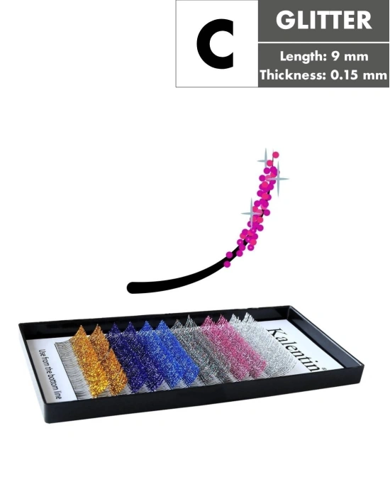 Glitter Eyelash Extensions | Kalentin Sustainable Lash Brand