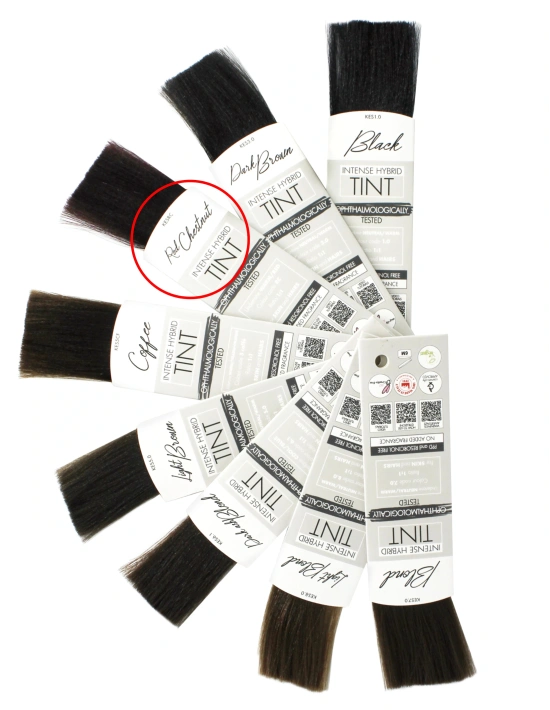Vegan Eyebrow Intense Hybrid Tint - Red Chestnut 1ml | Kalentin Sustainable Lash Brand