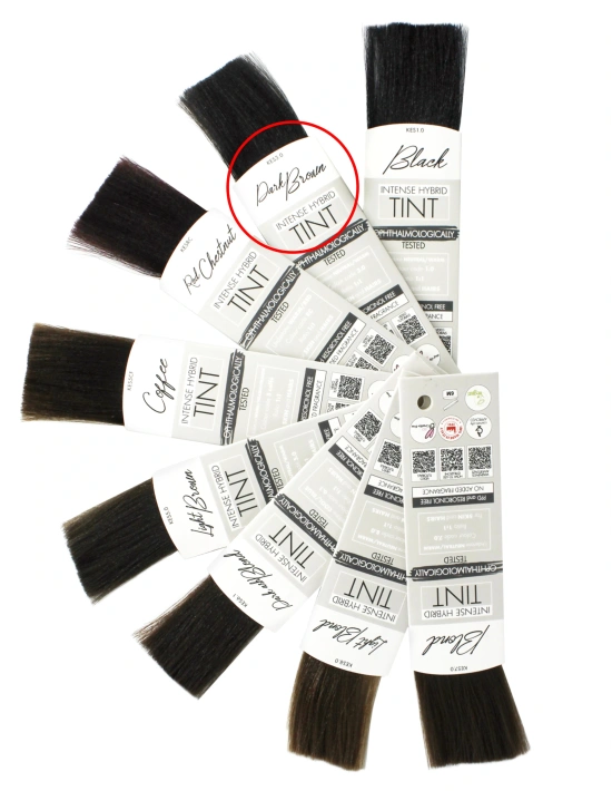 Vegan Eyebrow Intense Hybrid Tint - Dark Brown 1ml | Kalentin Sustainable Lash Brand