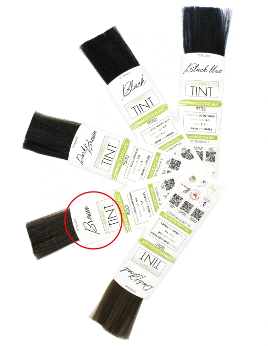 Henna Effect Hybrid Semi-Activated Eyebrow & Eyelash Vegan Tint - Brown 10ml | Kalentin Sustainable Lash Brand