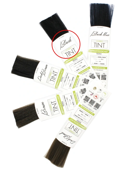 Henna Effect Hybrid Eyebrow & Eyelash Tint - Black | Kalentin Sustainable Lash Brand