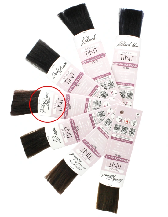 Premium Eyebrow & Eyelash Tint - Golden Brown Mahogany 30ml | Kalentin