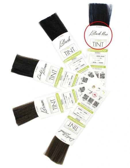 Henna Effect Hybrid Semi-Activated Eyebrow & Eyelash Vegan Tint - Black Blue 10ml | Kalentin Sustainable Lash Brand