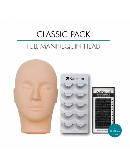 Full Mannequin Head Packs| Kalentin sustainable lash brand