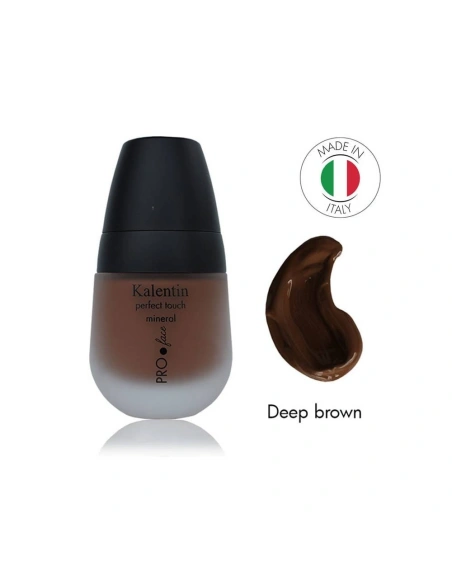 Deep Brown Mineral Liquid Foundation- No 10 Liquorice | Kalentin Sustainable Cosmetic Brand