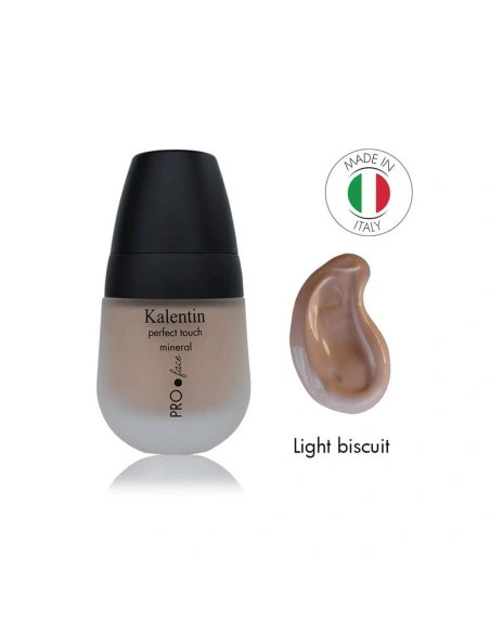 Light biscuit mineral liquid foundation - No 4 Nutmeg | Kalentin sustainable cosmetic brand