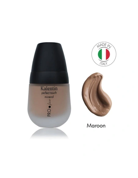Maroon Mineral Liquid Foundation- No 6 Cardamom | Kalentin Sustainable Cosmetic Brand