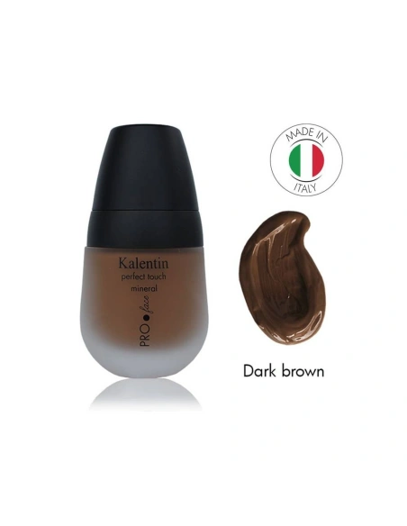 Dark Brown Mineral Liquid Foundation- No 9 Curry | Kalentin Sustainable Cosmetic Brand