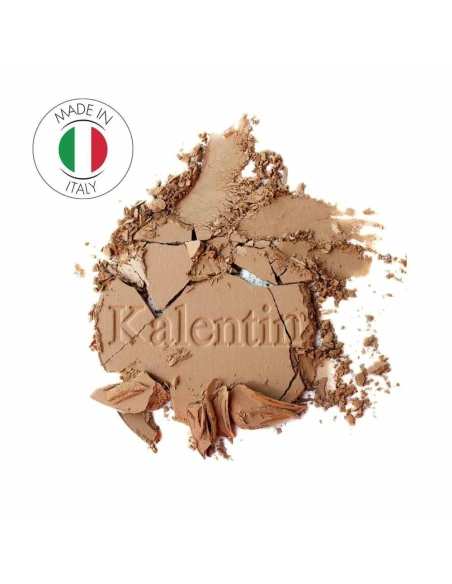 Light brown contour mineral compact powder - No 6 Amethyst | Kalentin sustainable cosmetic brand