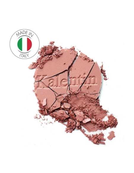 Salmon mineral compact blusher - No 1 Peach | Kalentin sustainable cosmetic brand