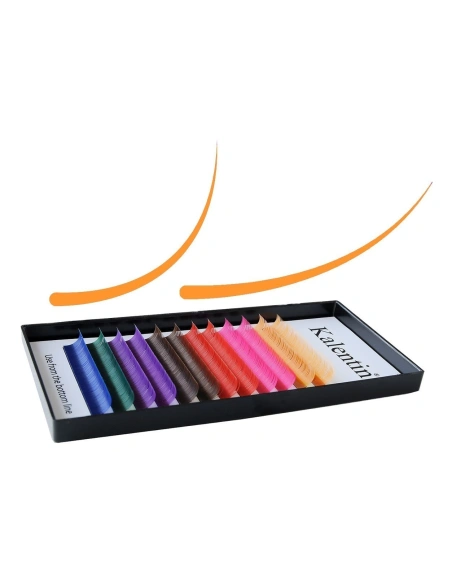 Eyelash extensions colourful - thick | Kalentin sustainable lash brand