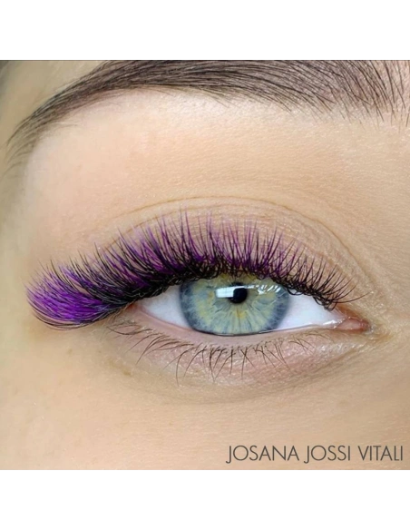 Eyelash extension colourful - thin | Kalentin sustainable lash brand