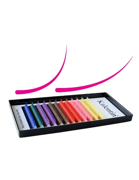 Eyelash extension colourful - thin | Kalentin sustainable lash brand