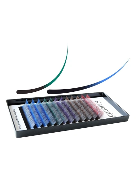 Eyelash extensions two tone - dark | Kalentin sustainable lash brand