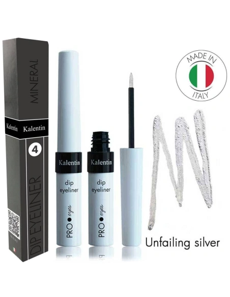 Mineral eyeliner Silver - Dolphin 4 | Kalentin sustainable cosmetic brand