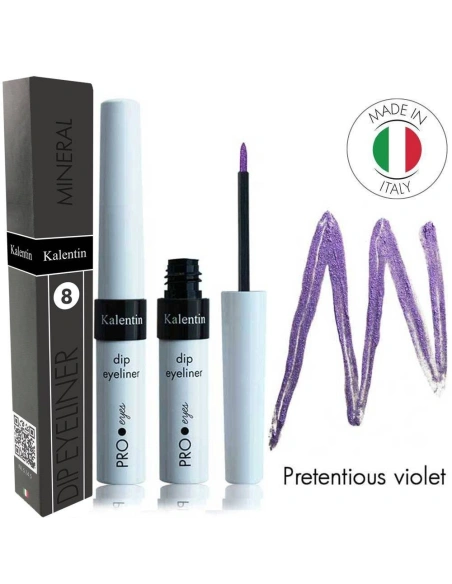 Mineral eyeliner Purple - Parrot 8 | Kalentin sustainable cosmetic brand