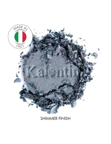 Shimmer slate grey mineral eye shadow - No 10 Sulawesi | Kalentin sustainable cosmetic brand