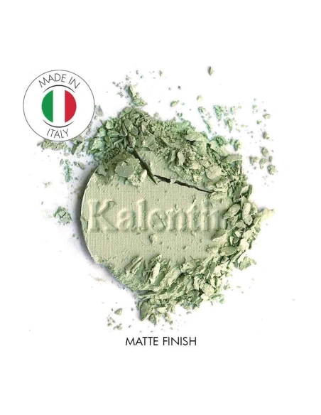 Matte cool mint green mineral eye shadow - No 49 Guadalcanal | Kalentin sustainable cosmetic brand