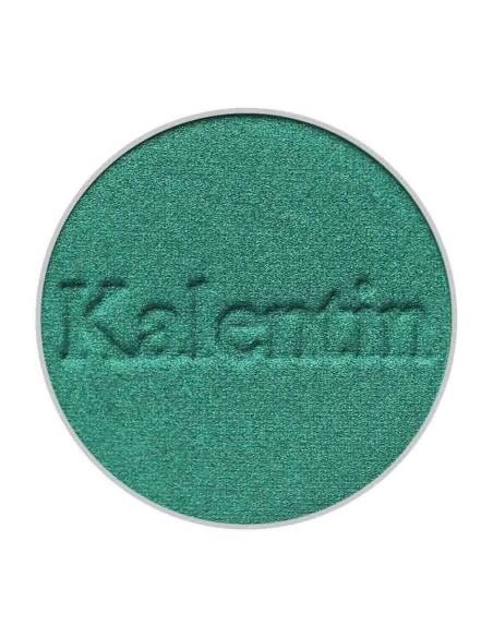 Pearlised emerald green mineral eye shadow - No 54 La palma | Kalentin sustainable cosmetic brand