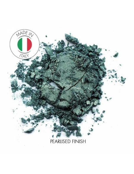 Pearlised mermaid green mineral eye shadow - No 56 Tenerife | Kalentin sustainable cosmetic brand